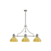 Fremington Polished Nickel Linear Pendant With Beaworthy Tiffany Shade