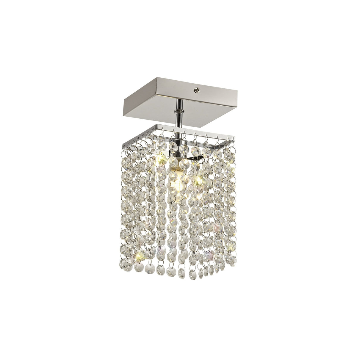 Cranbrook G9 IP44 Ceiling Light in Polished Chrome and Crystal