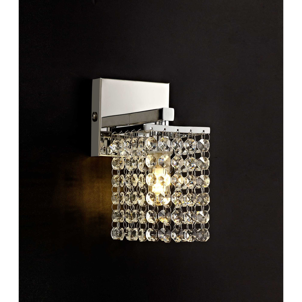 Cranbrook G9 IP44 Wall Light inPolished Chrome and Crystal
