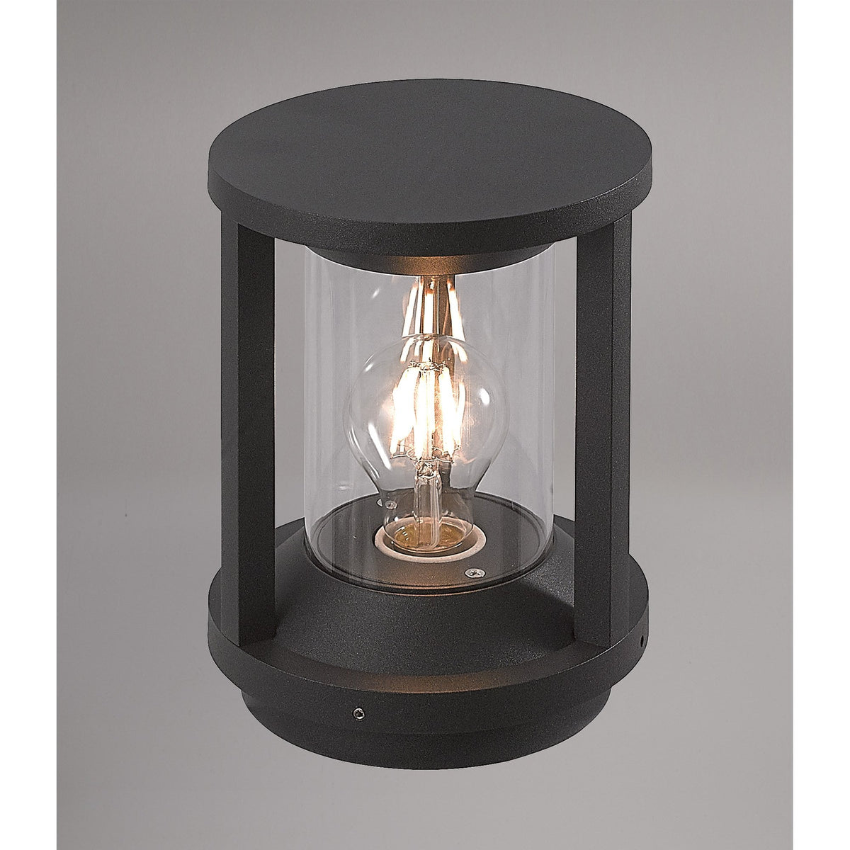 Lifton IP65 Pillar Lamp in Anthracite