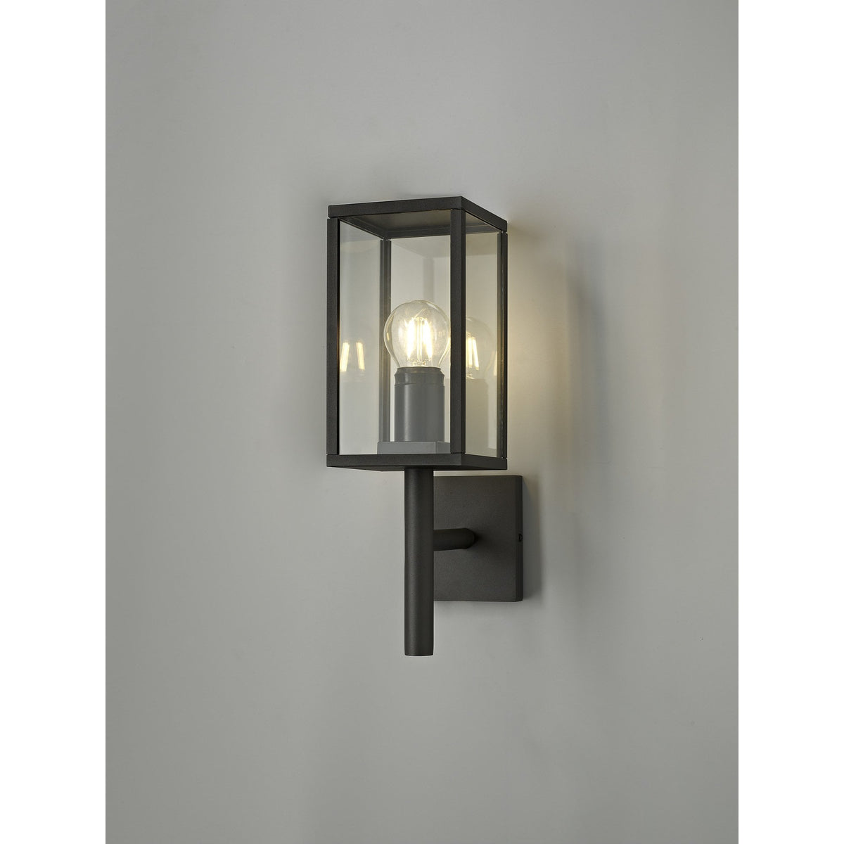 Meavy IP54 Exterior Up Wall Light in Graphite Black