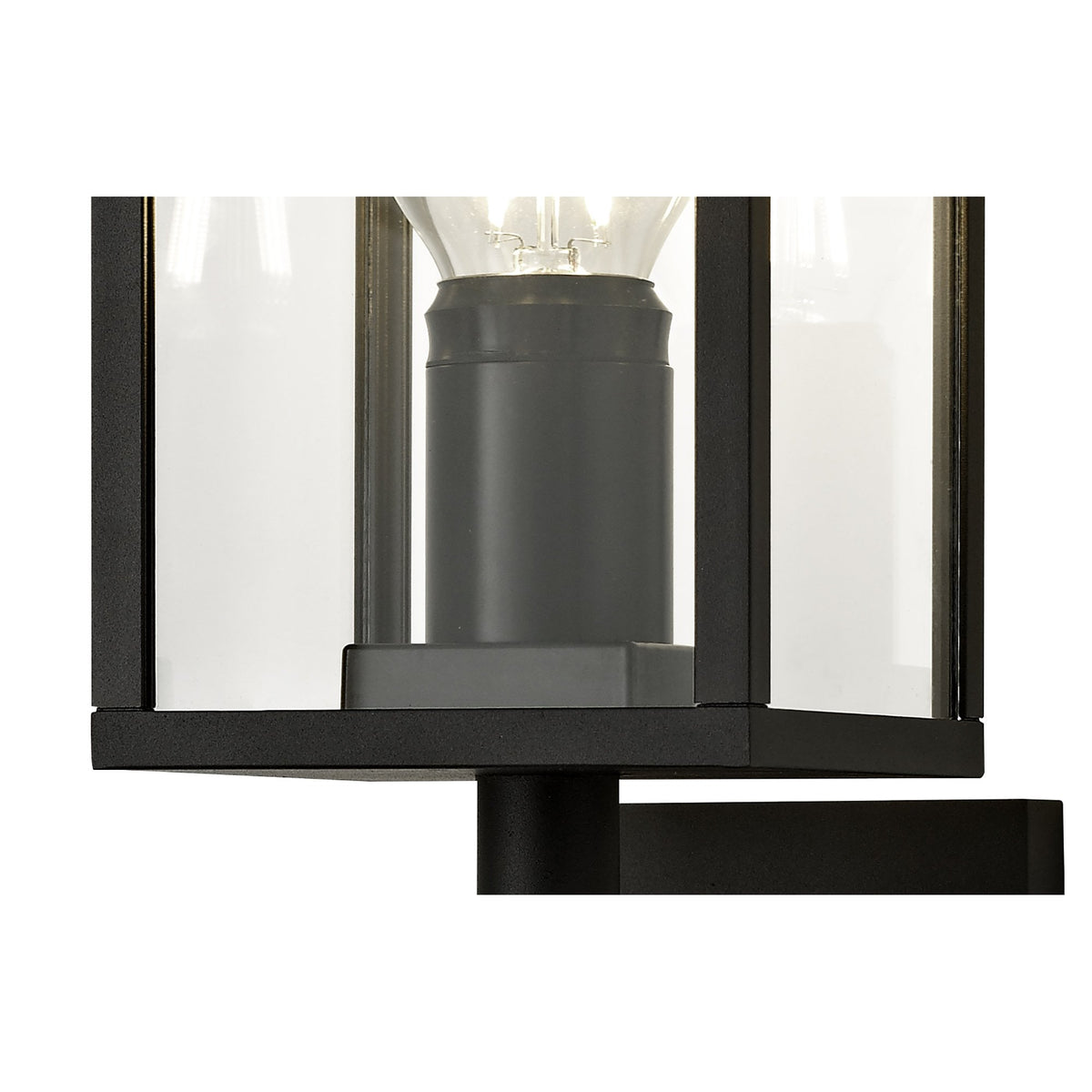 Meavy IP54 Exterior Up Wall Light in Graphite Black