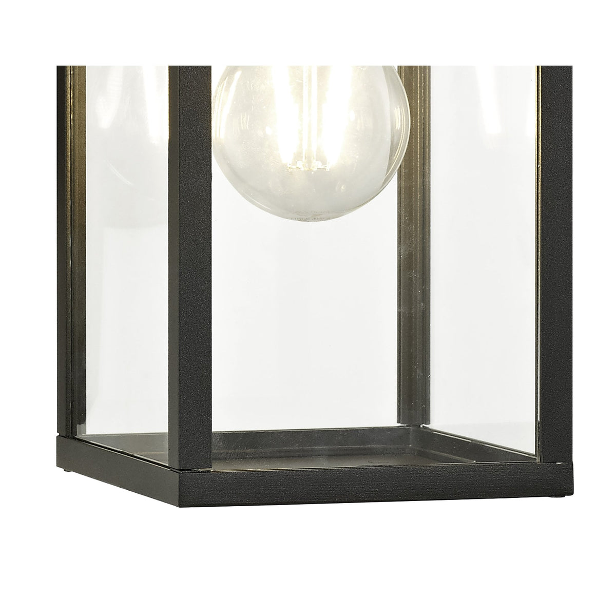 Meavy IP54 Exterior Down Wall Light in Graphite Black