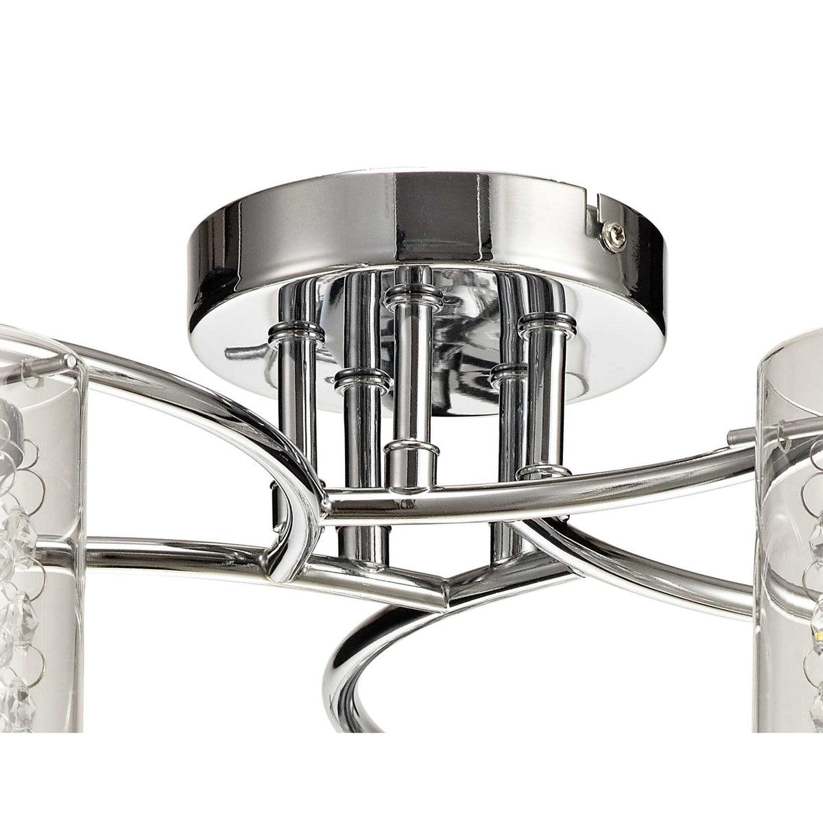 Ogwell Polished Chrome 5 Arm Ceiling Light