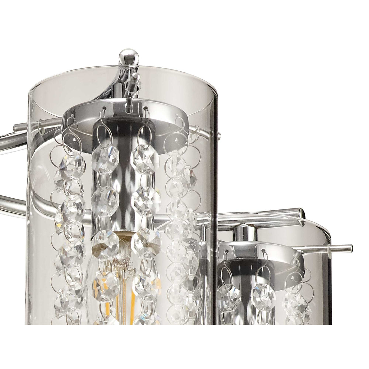 Ogwell Polished Chrome 5 Arm Ceiling Light