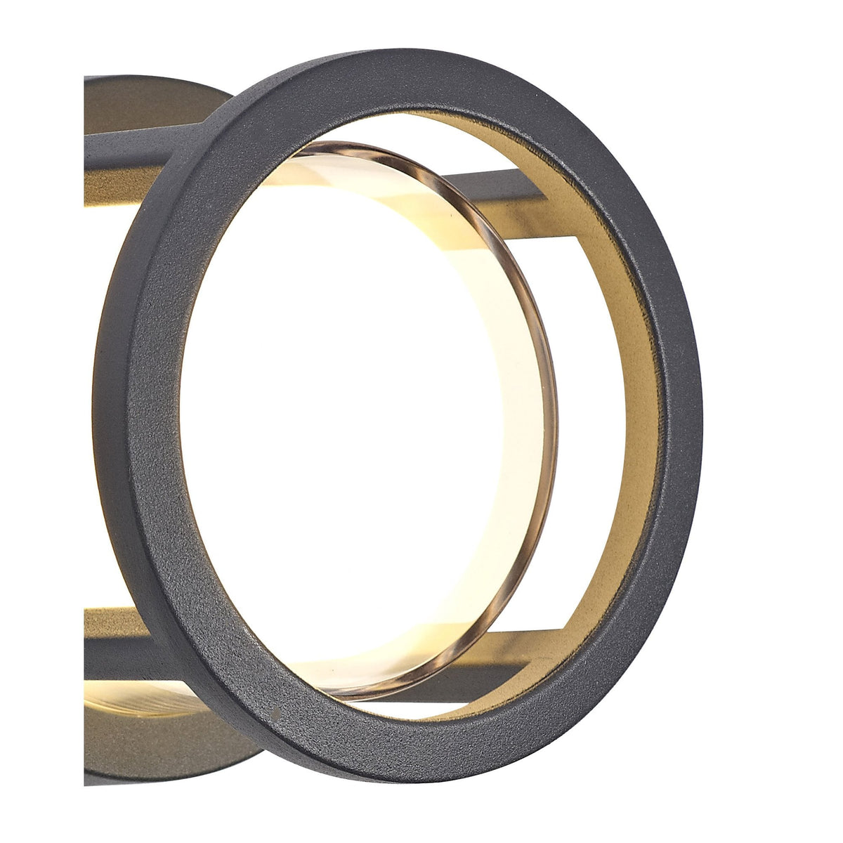 Bicton Small Round IP54 LED Wall or Ceiling Light in Anthracite