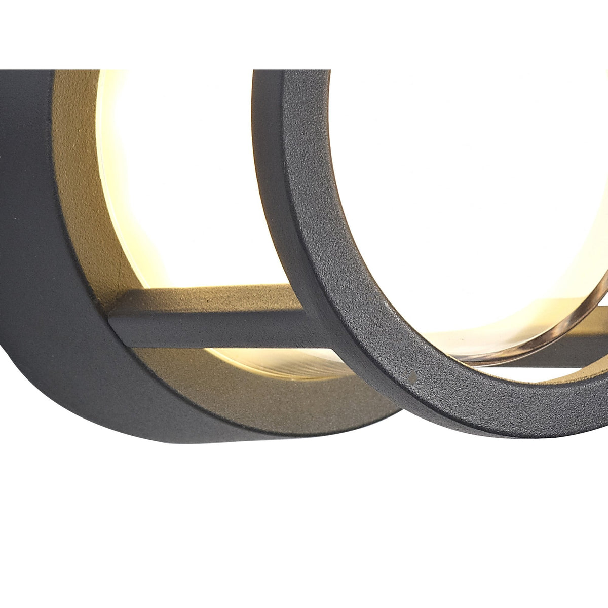 Bicton Small Round IP54 LED Wall or Ceiling Light in Anthracite