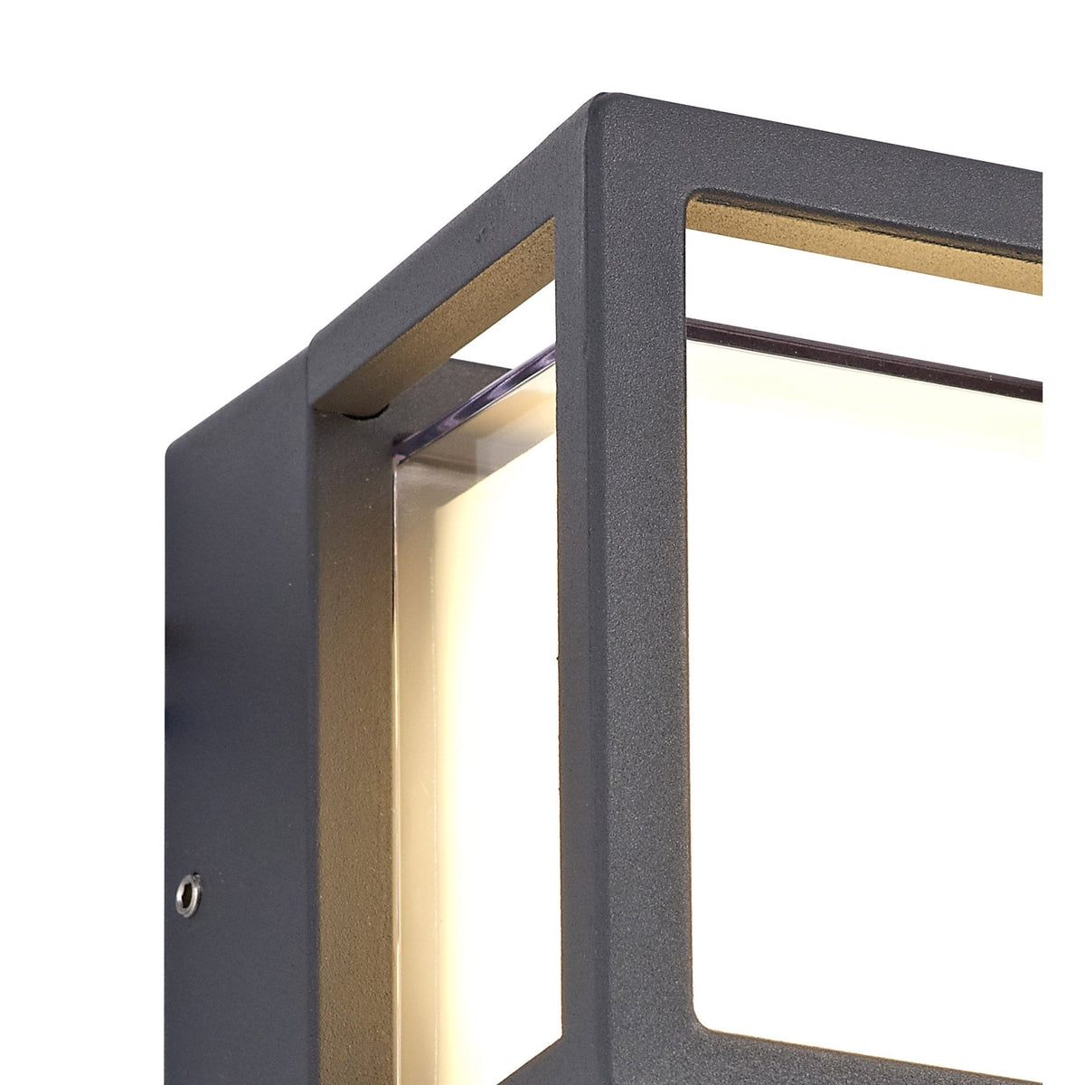 Bicton Small Square IP54 LED Wall or Ceiling Light in Anthracite