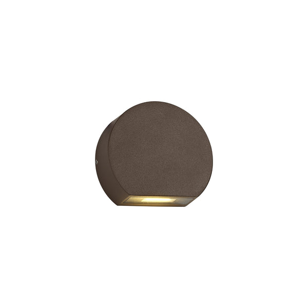Cornwood 3W LED IP54 Wall Light in Dark Brown