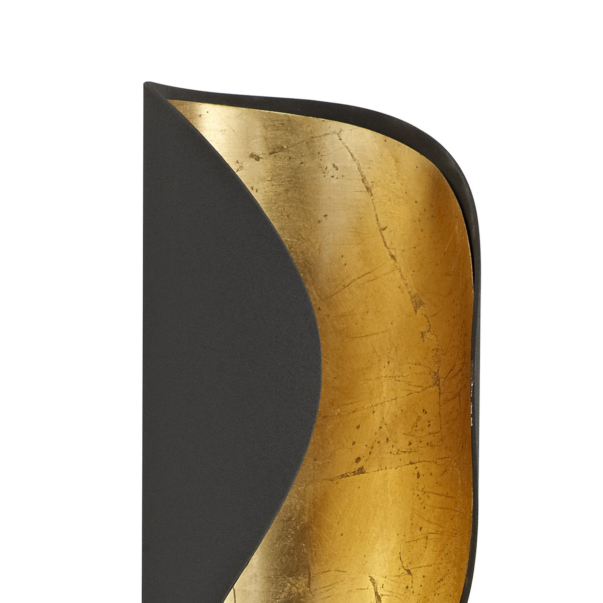 Dittisham 8W LED Wall Light in Anthracite & Gold Leaf