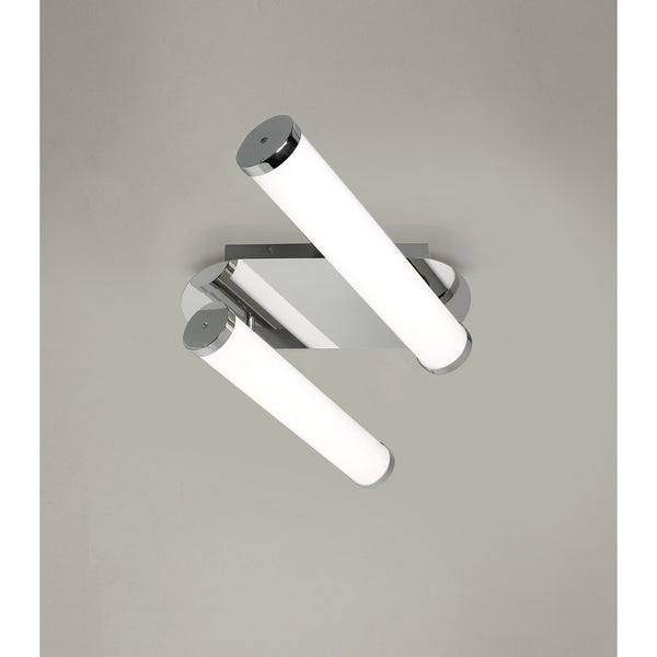 Kingswear 2 x 9W LED Bathroom IP44 Ceiling Light in Polished Chrome