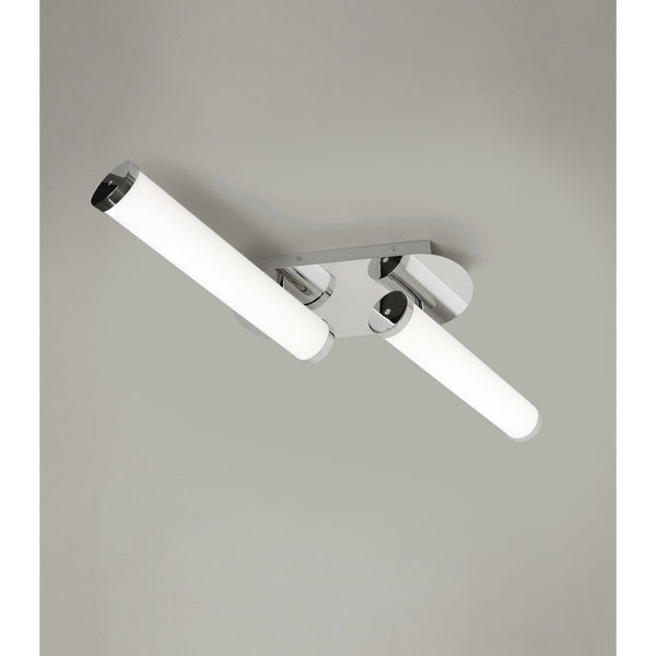 Kingswear 2 x 9W LED Bathroom IP44 Ceiling Light in Polished Chrome