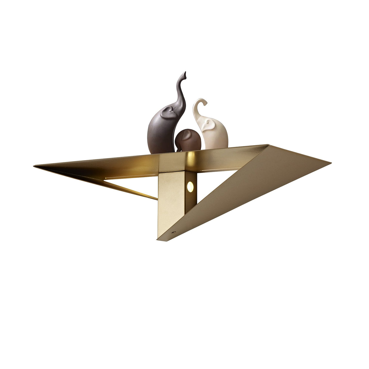 Merton 2 x 3W LED Wall Light in Painted Gold