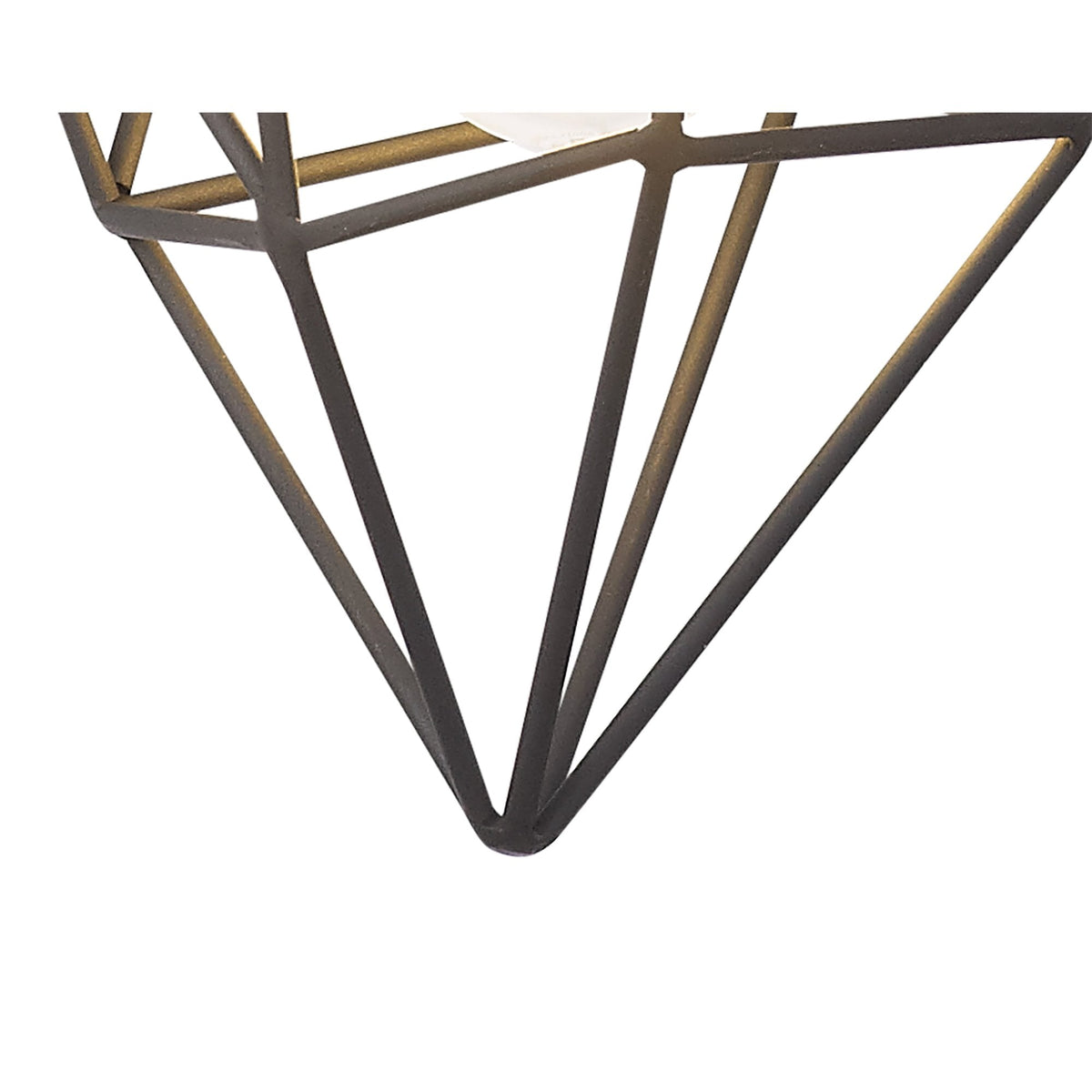 Dunterton Medium E27 Pendant in Painted Gold and Sand Black