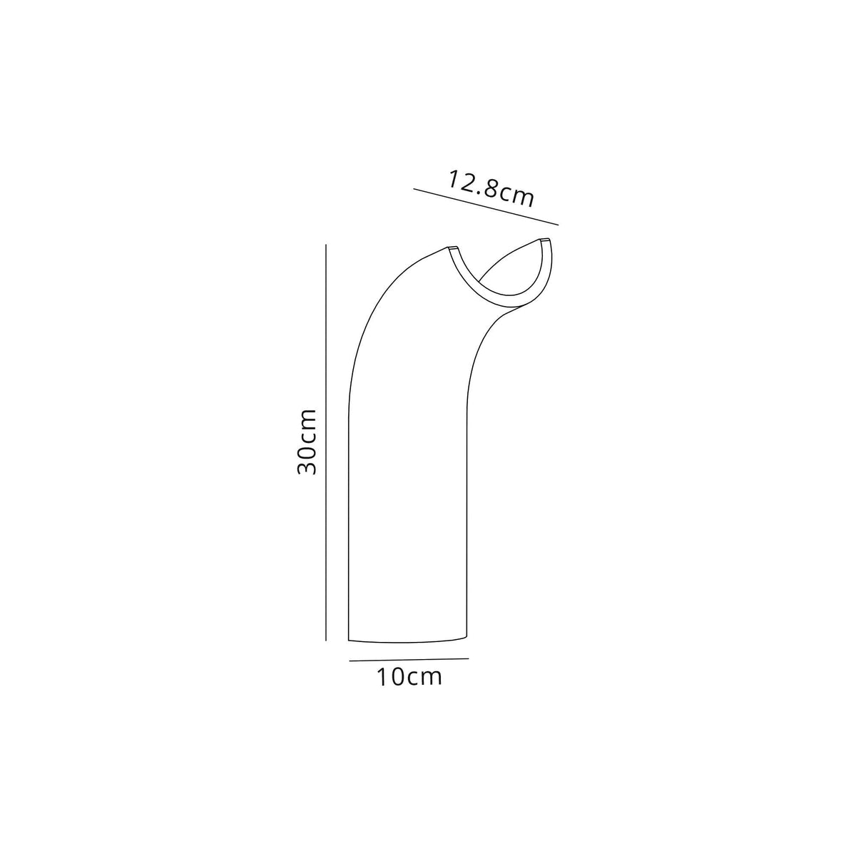 Ide Uplighter 4.5W LED Wall Light in White Paintable Gypsum