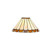 Postbridge Tiffany 30cm Non-Electric Shade in Amber Cream & Crystal
