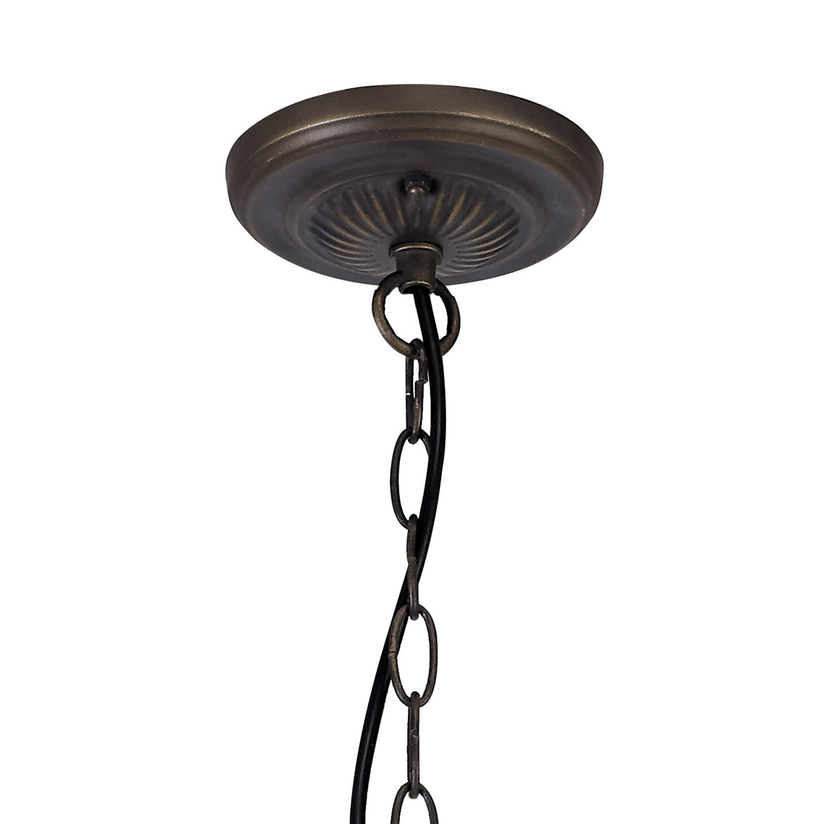 Knowstone Uplighter Suspension 2 Light E27 in Aged Antique Brass