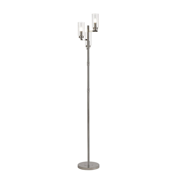 Dunstone Three Arm Floor Lamp in Polished Nickel