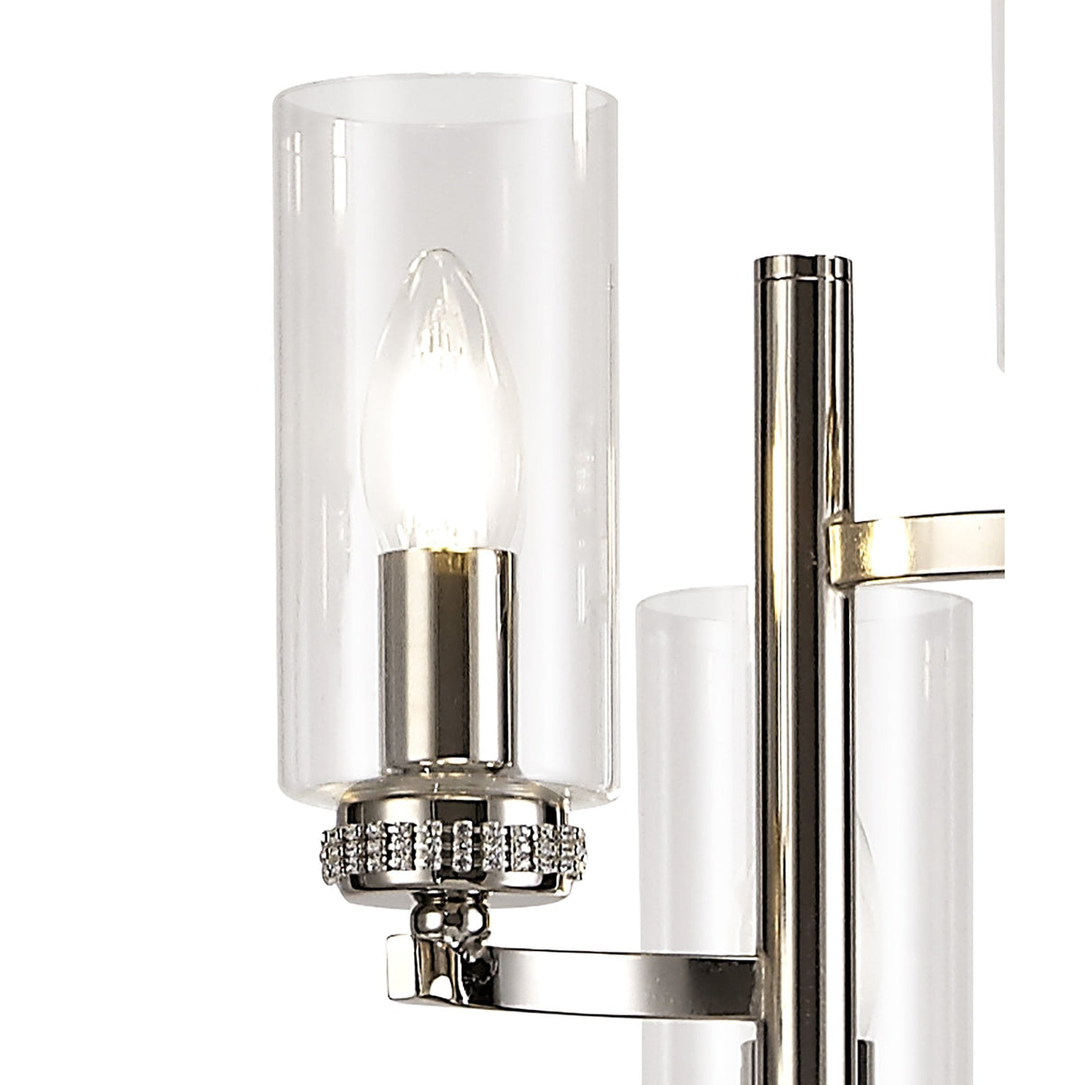 Dunstone Three Arm Floor Lamp in Polished Nickel