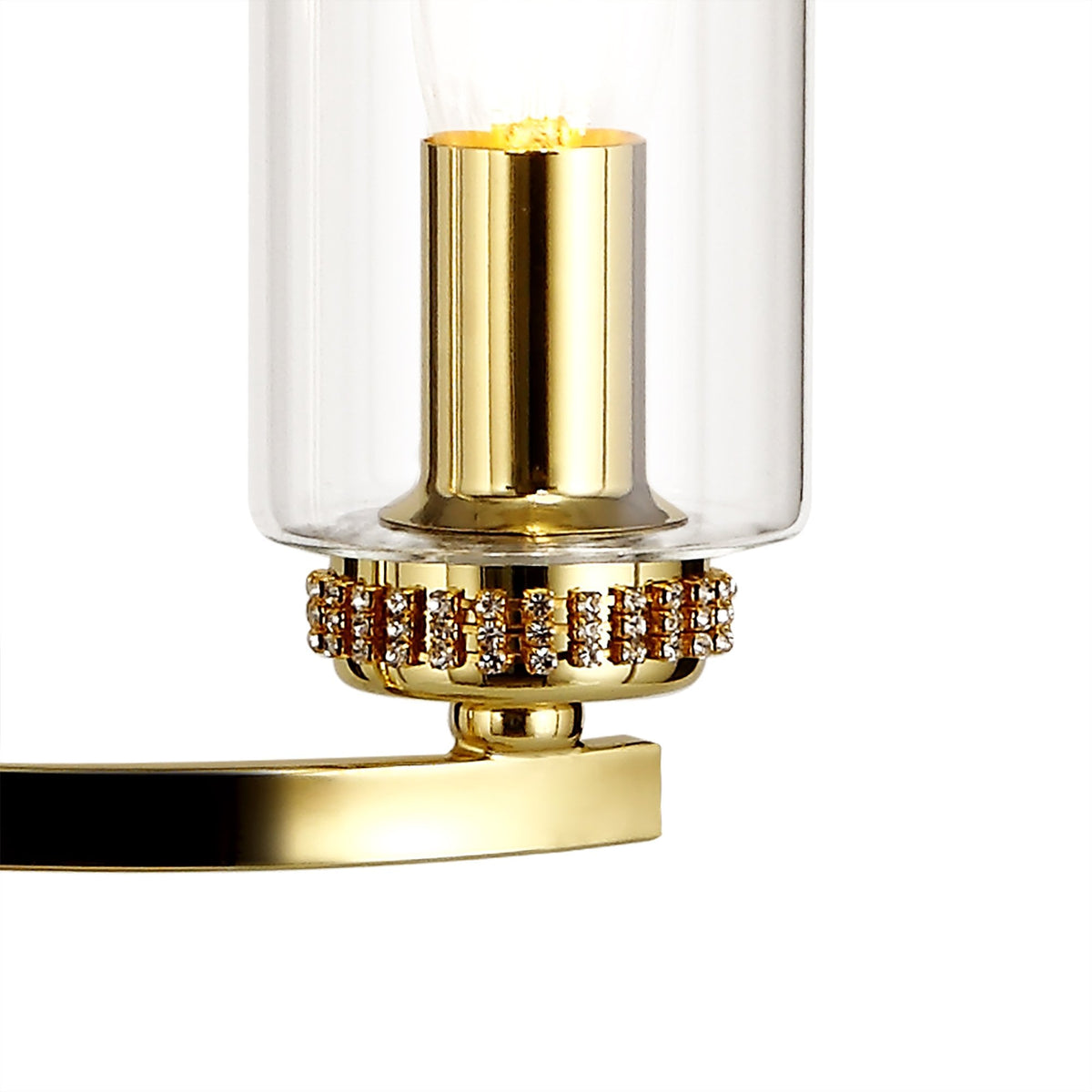 Dunstone Twin Arm Table Lamp in Polished Gold