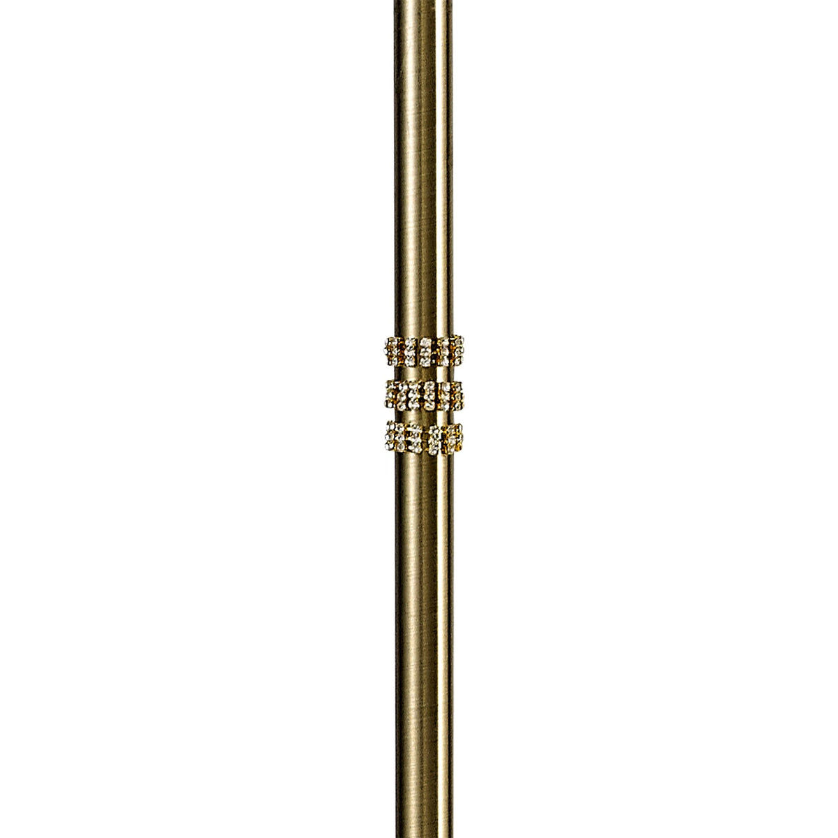 Dunstone Three Arm Floor Lamp in Antique Brass