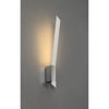 Shebbear 8W LED Wall Light in Sand White & Polished Chrome