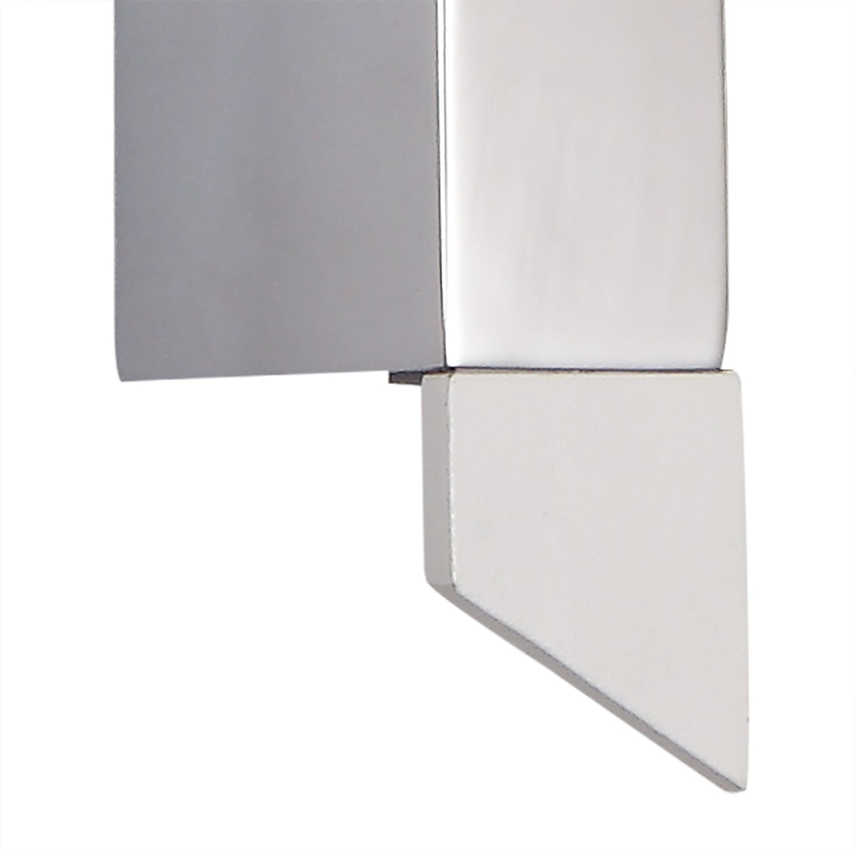 Shebbear 8W LED Wall Light in Sand White & Polished Chrome
