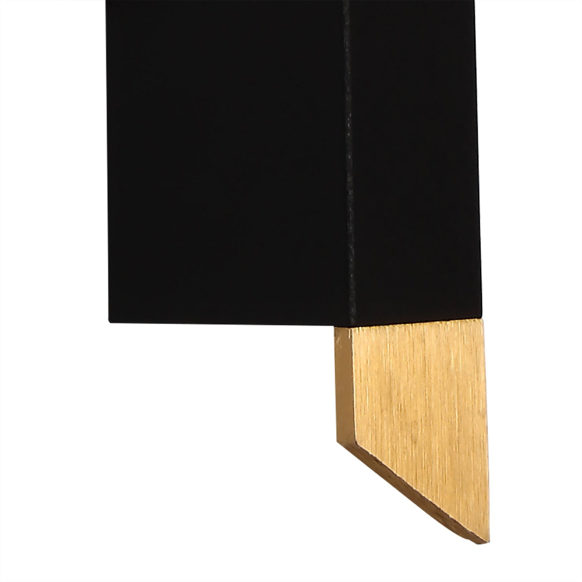 Shebbear 8W LED Wall Light in Satin Gold & Sand Black