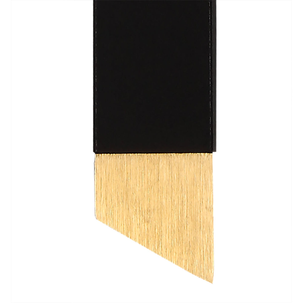 Shebbear 8W LED Wall Light in Satin Gold & Sand Black