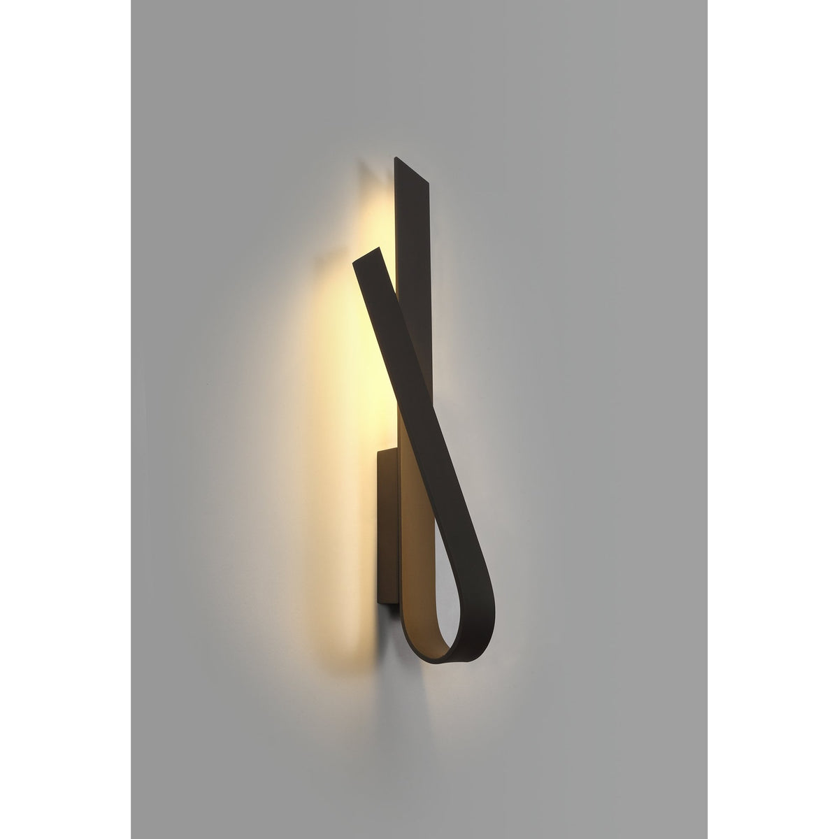 Manston 12W LED Wall Light in Sand Anthracite