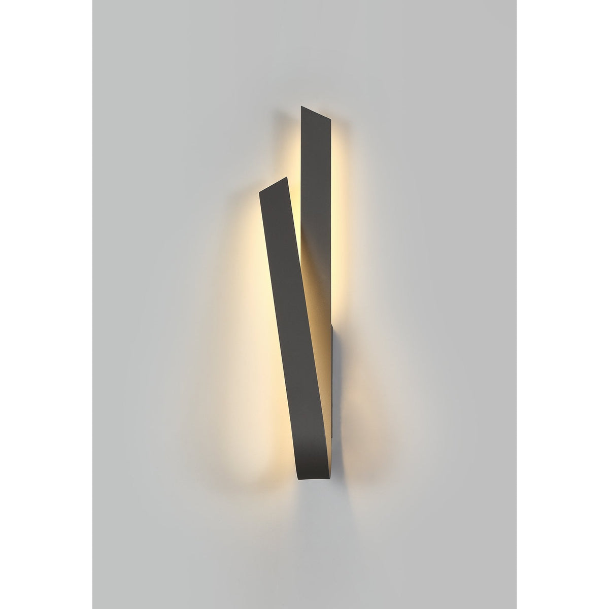 Manston 12W LED Wall Light in Sand Anthracite