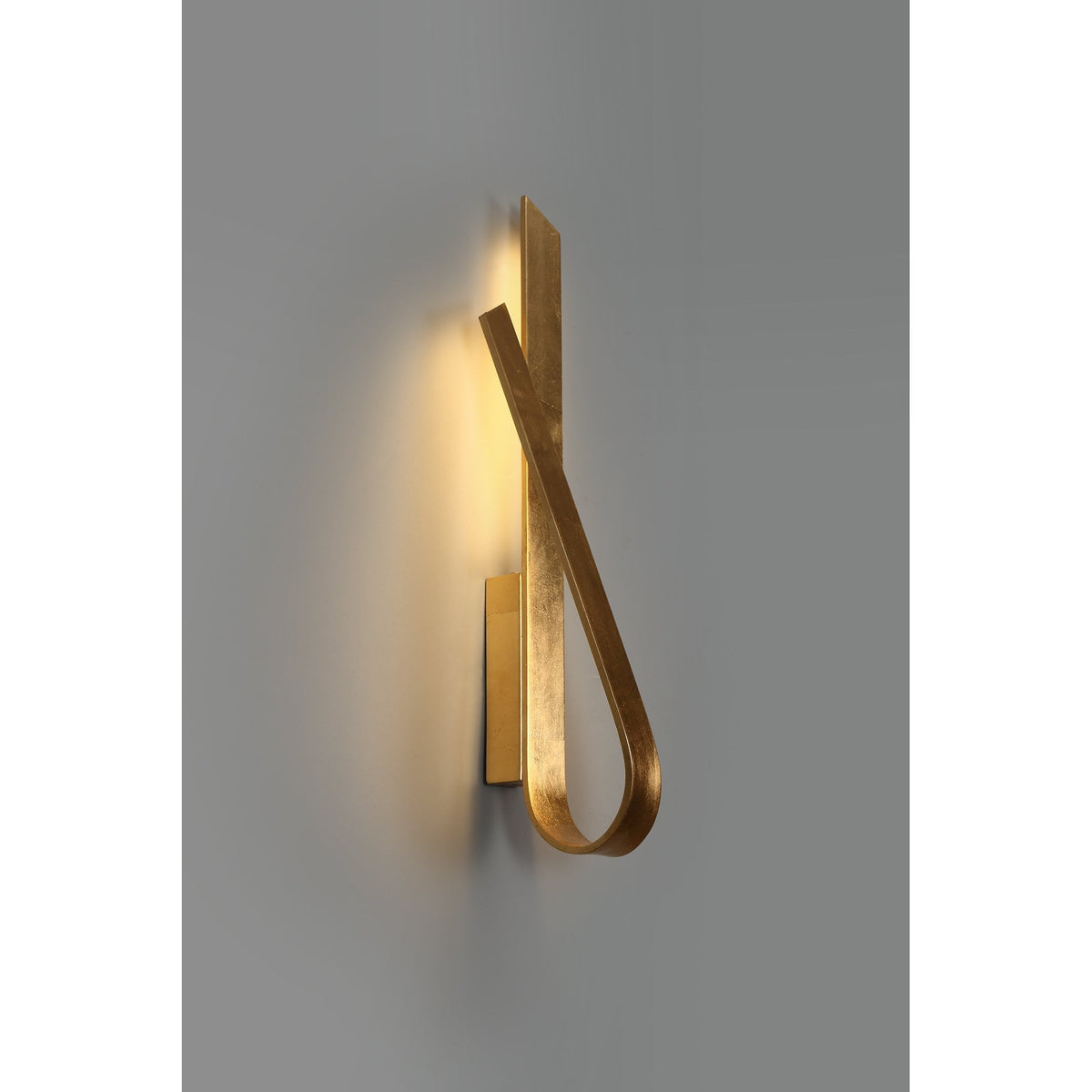 Manston Wall 12W LED Light in Gold Leaf