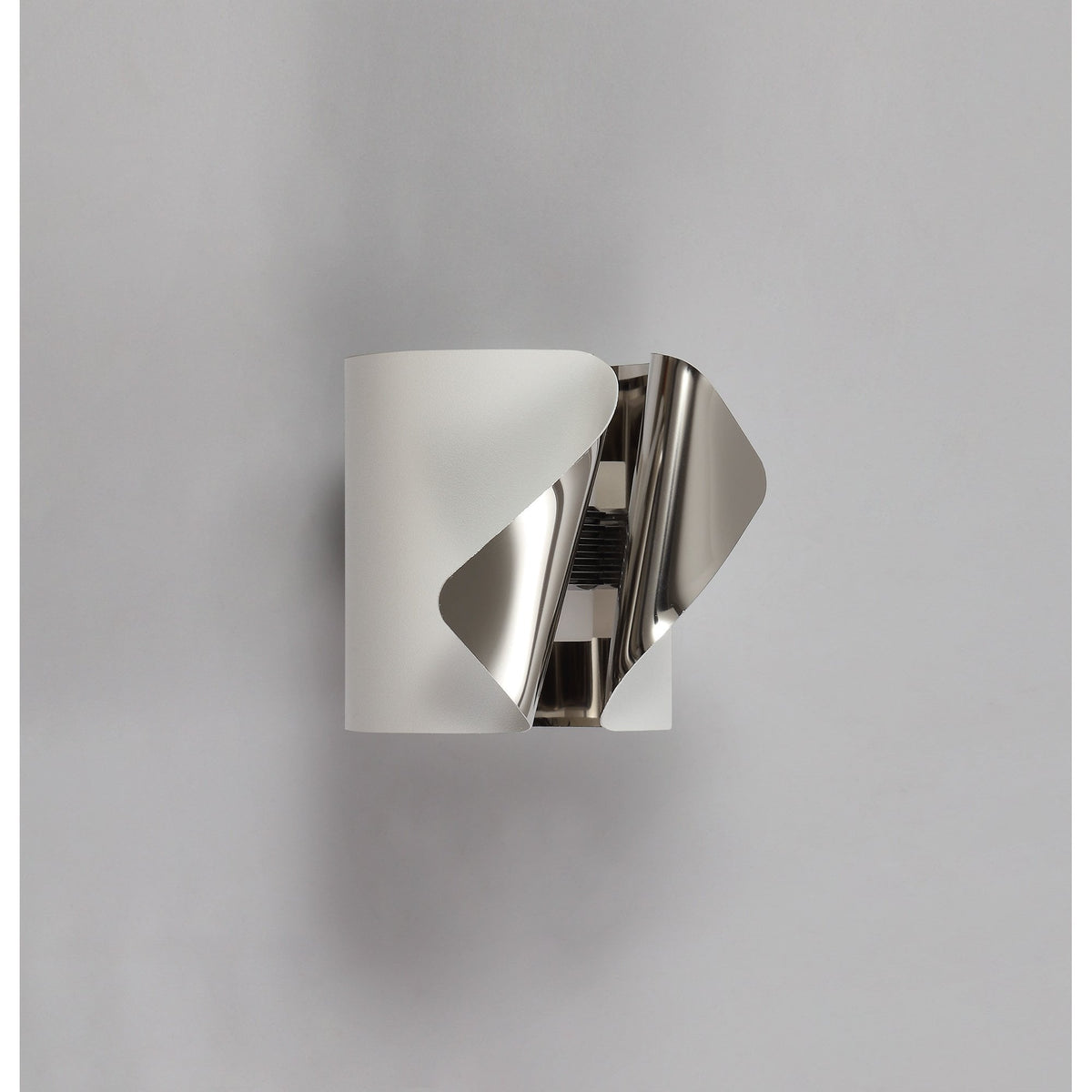 Huish Sand White & Polished Chrome LED Wall Light 3000K 490lm 7W