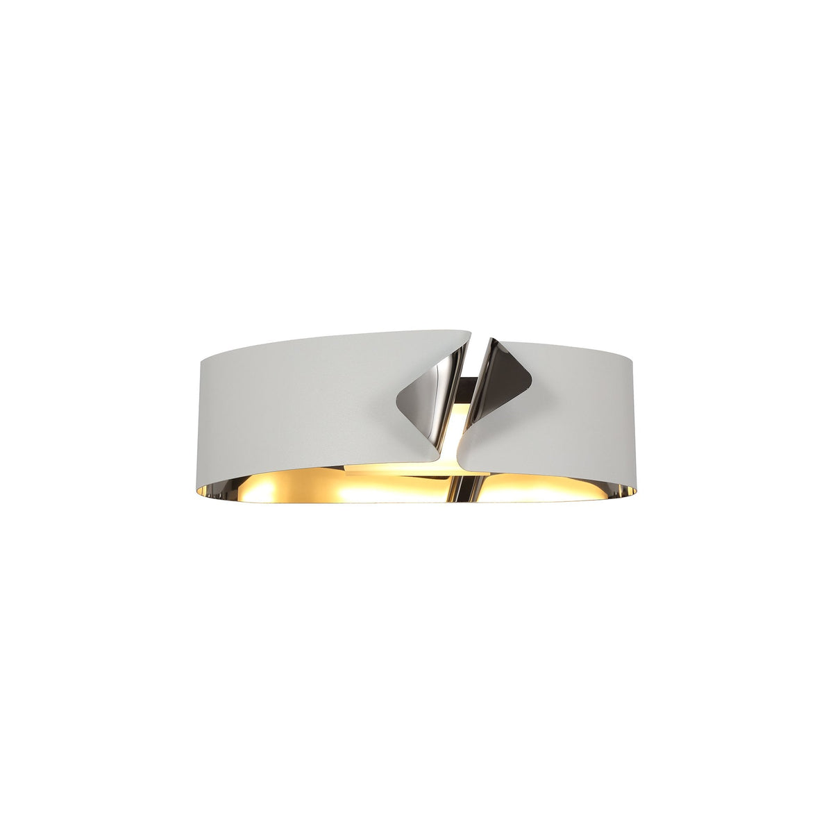 Meeth Sand White and Polished Chrome LED Wall Light 3000K 700lm 10W
