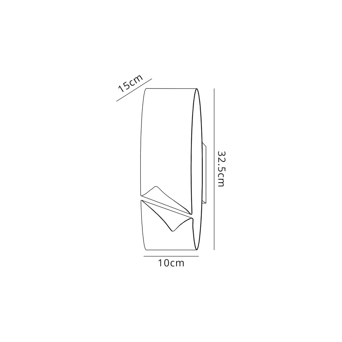 Meeth Sand White and Polished Chrome LED Wall Light 3000K 700lm 10W