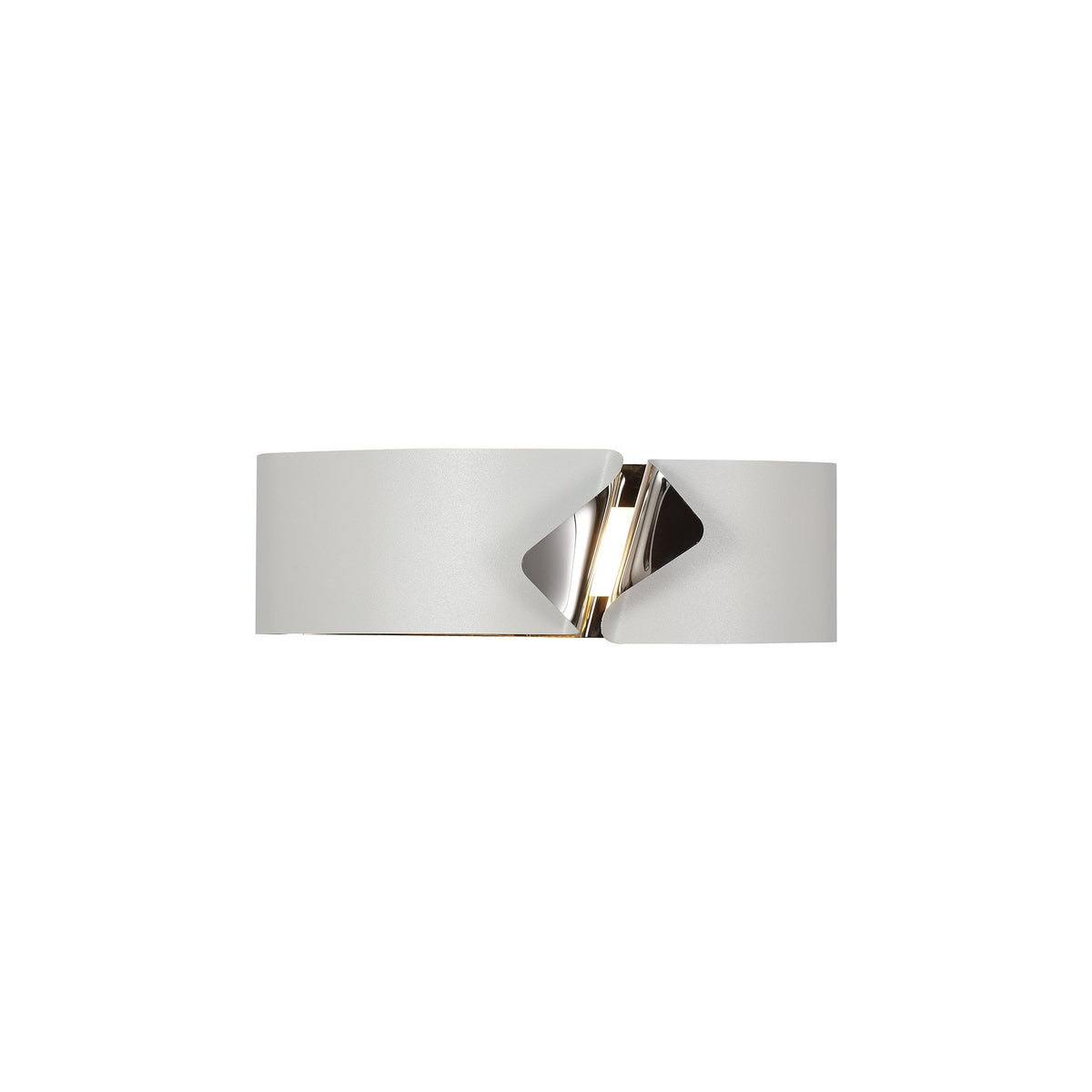 Meeth Sand White and Polished Chrome LED Wall Light 3000K 700lm 10W