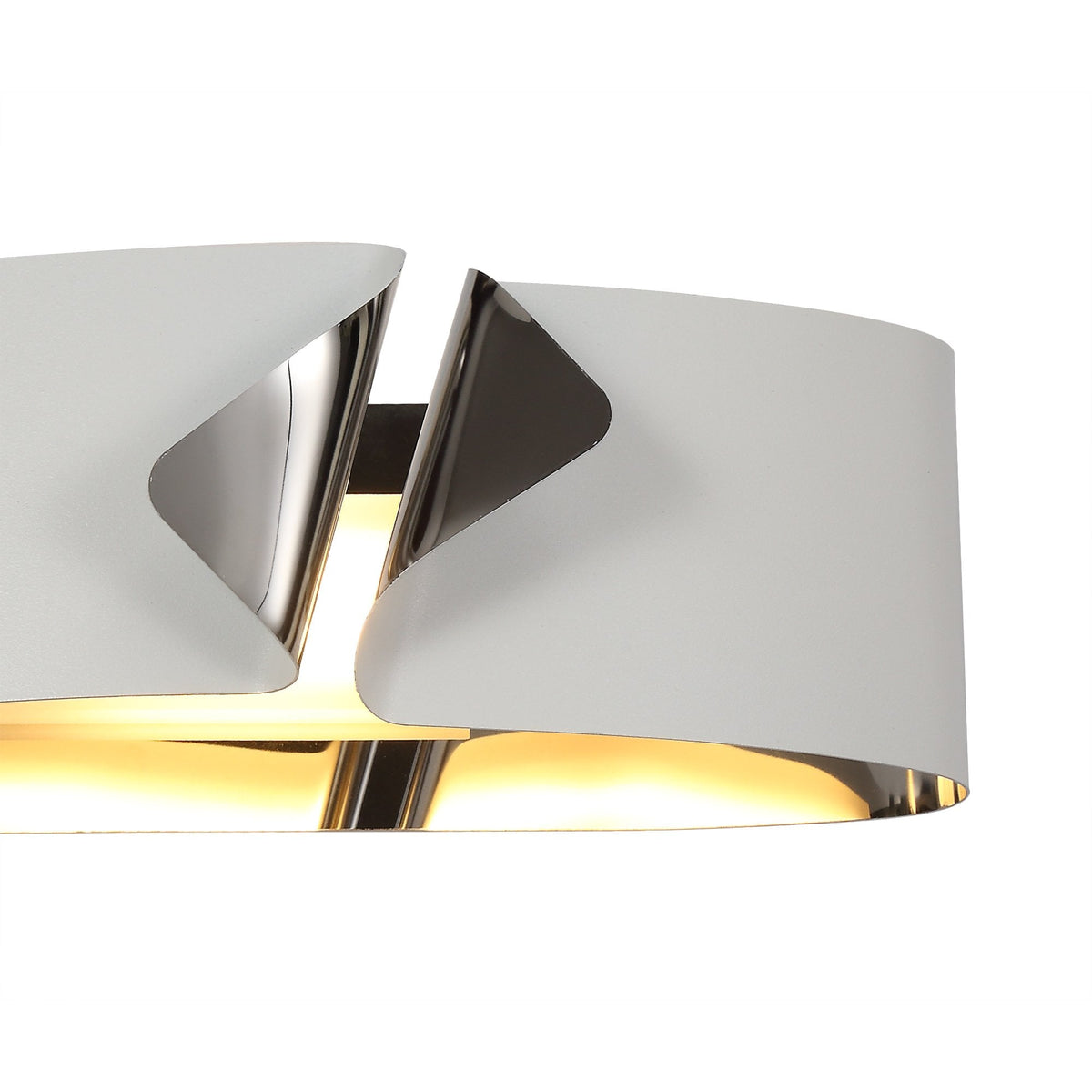 Meeth Sand White and Polished Chrome LED Wall Light 3000K 700lm 10W