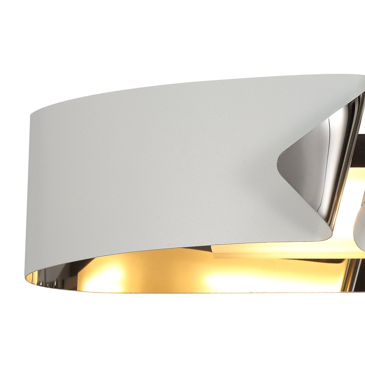 Meeth Sand White and Polished Chrome LED Wall Light 3000K 700lm 10W