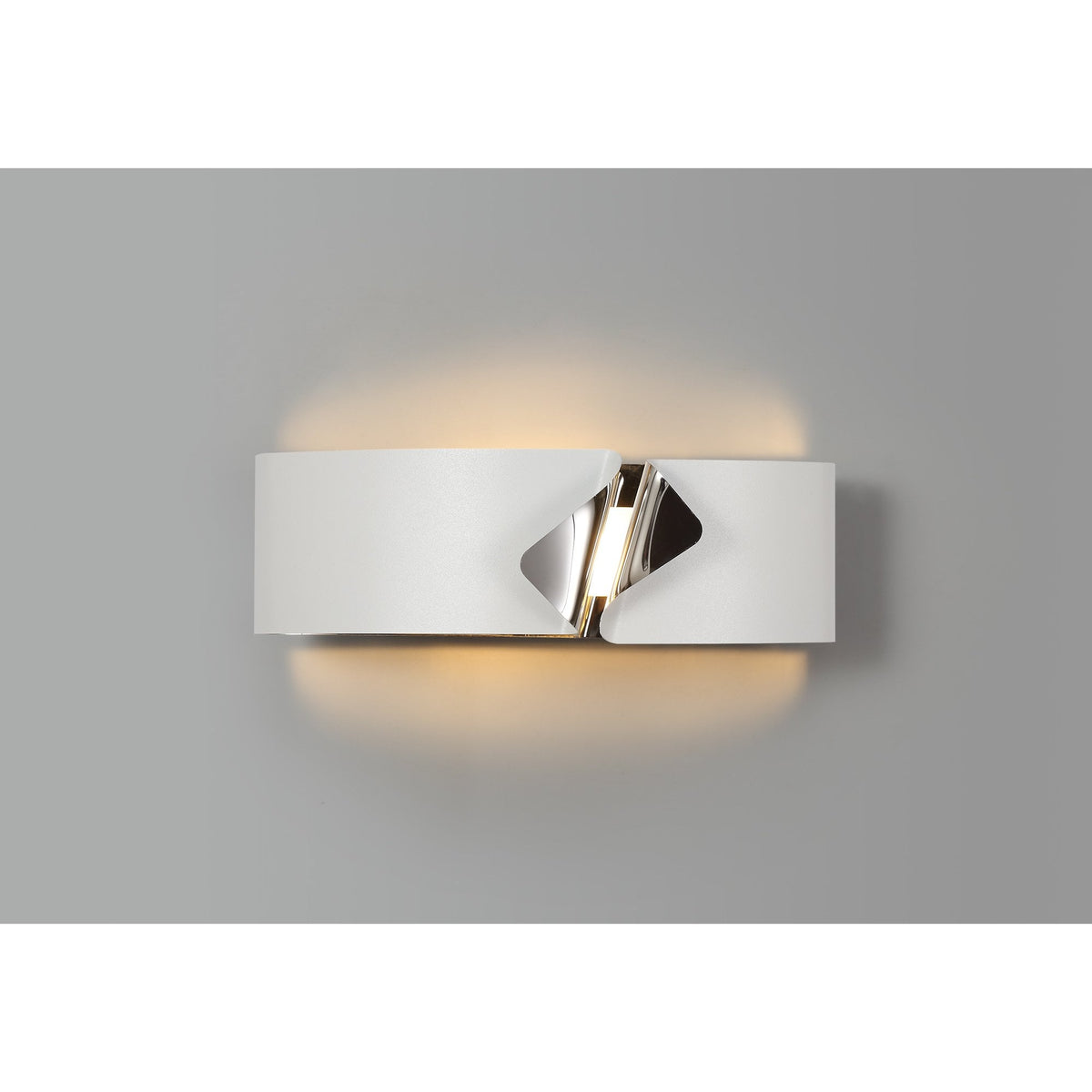 Meeth Sand White and Polished Chrome LED Wall Light 3000K 700lm 10W