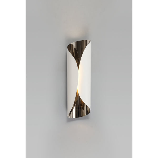 Inwardleigh Sand White and Polished Chrome LED Wall Light 7W 3000K 700lm