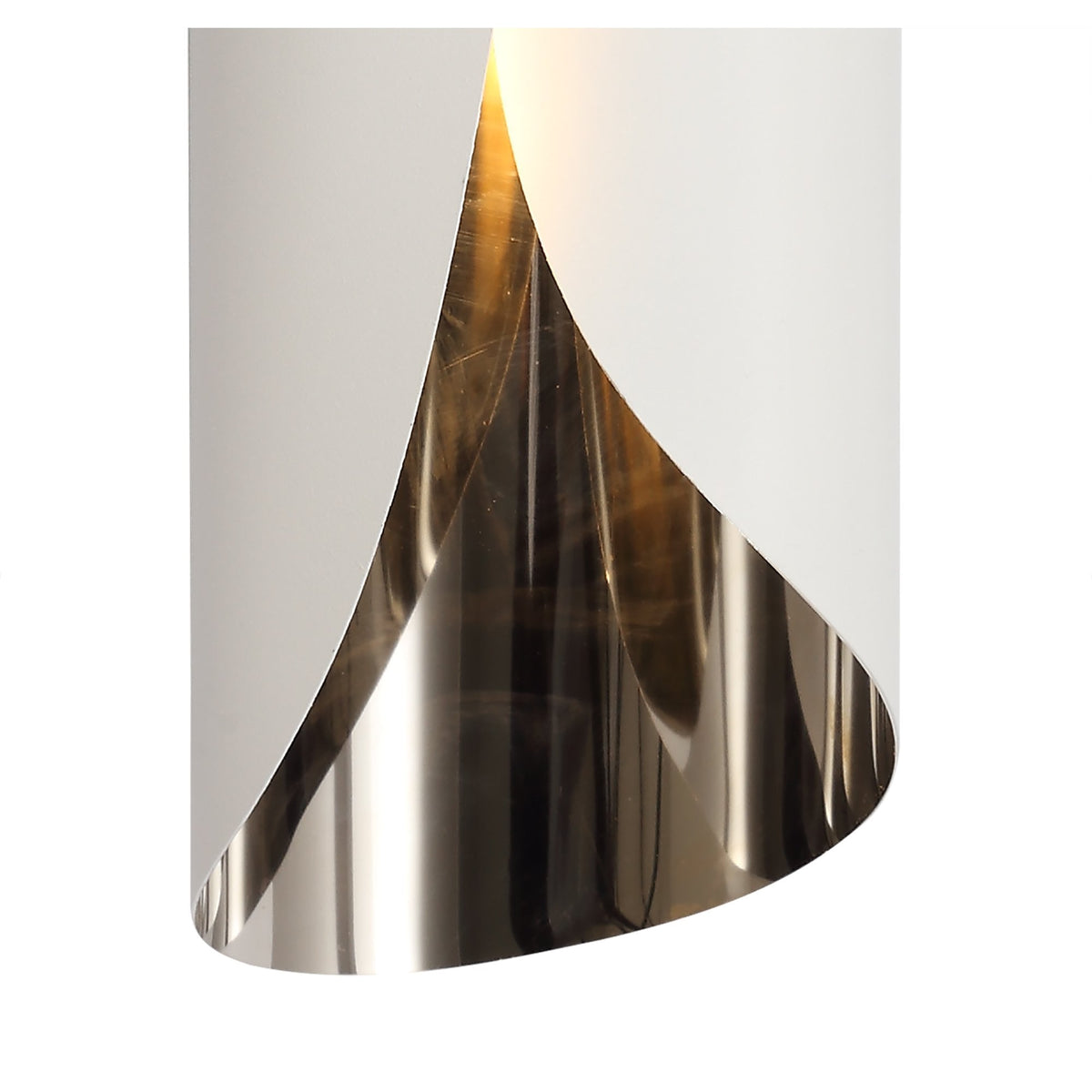 Inwardleigh Sand White and Polished Chrome LED Wall Light 7W 3000K 700lm