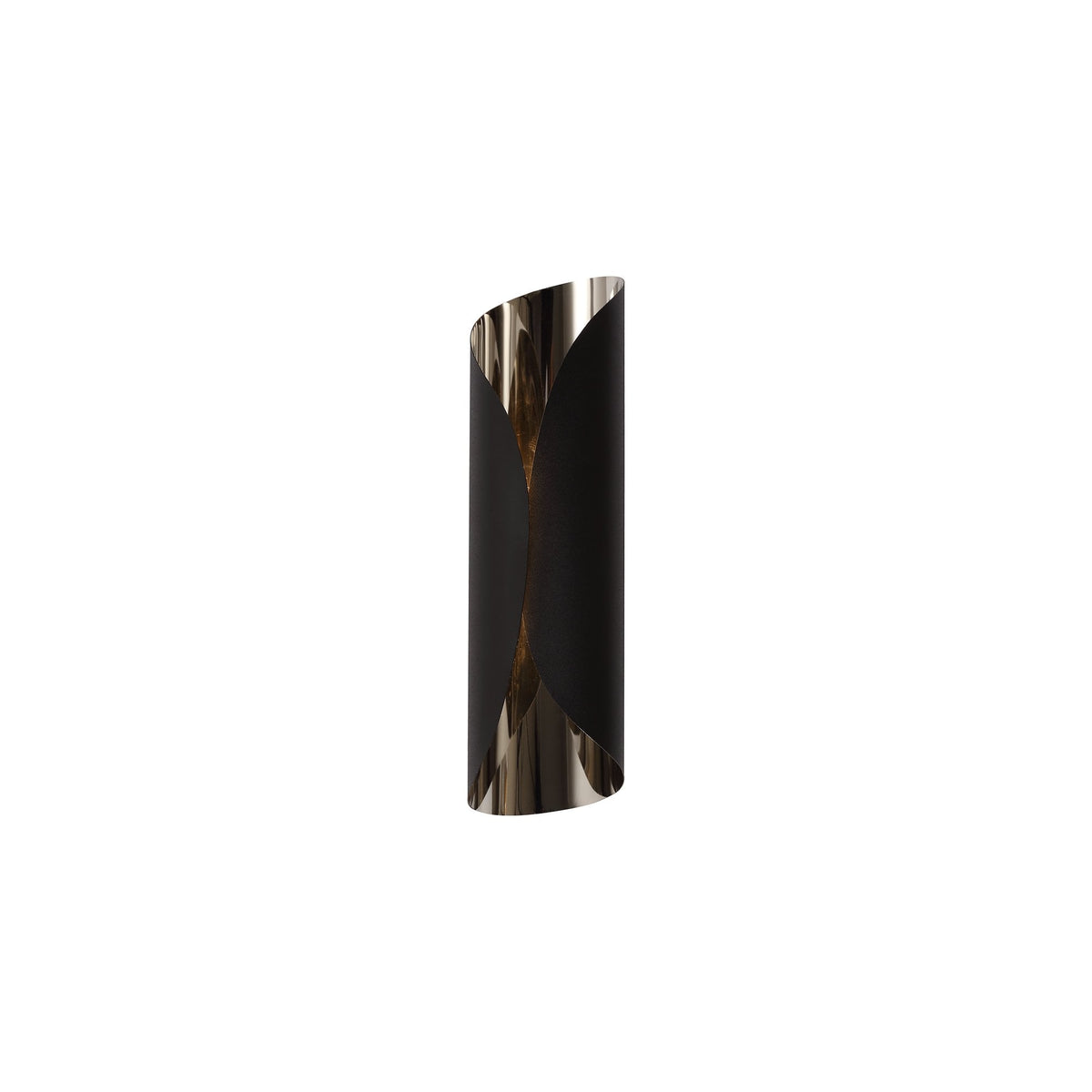 Inwardleigh Sand Black and Polished Chrome LED Wall Light 7W 3000K 700lm