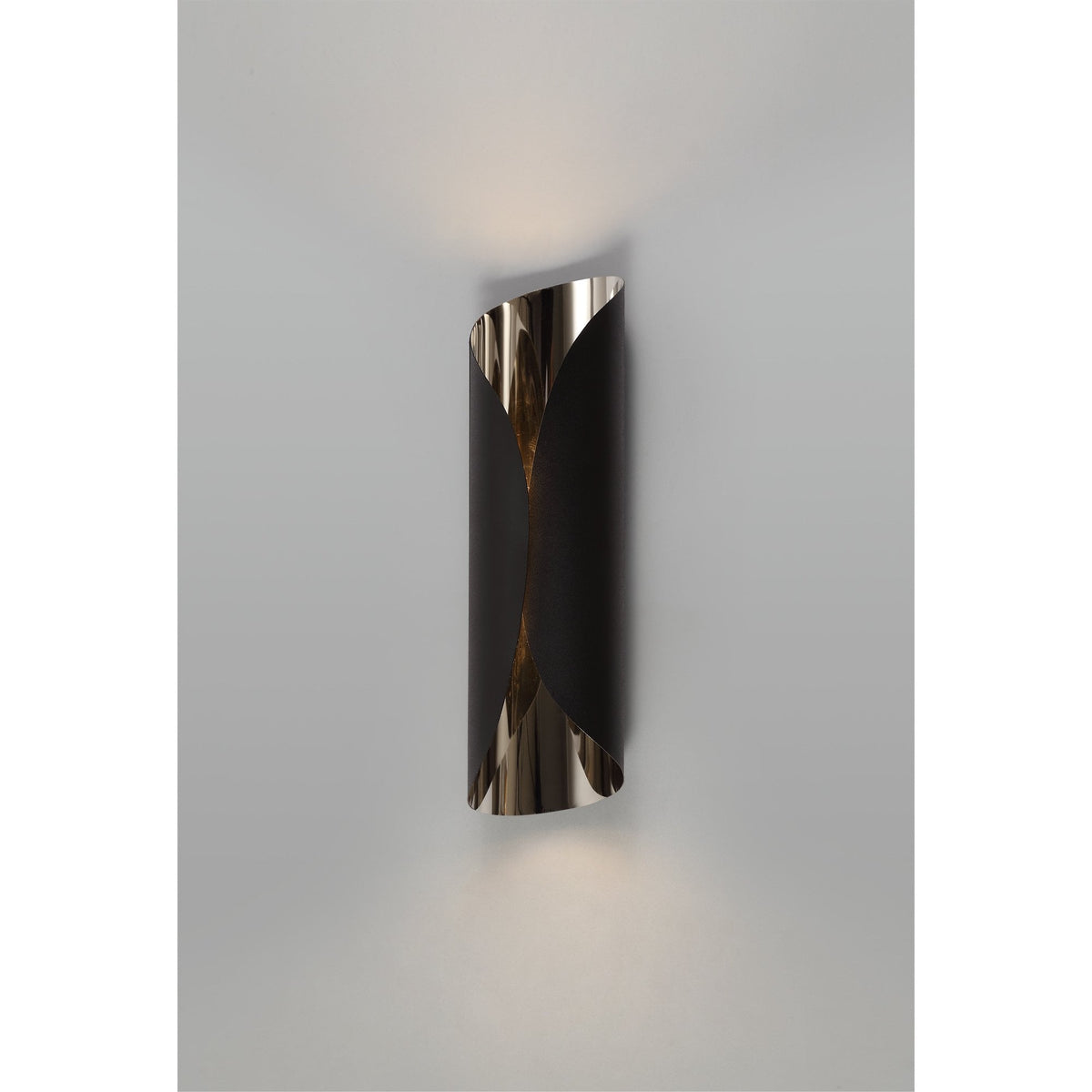 Inwardleigh Sand Black and Polished Chrome LED Wall Light 7W 3000K 700lm