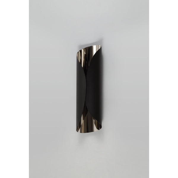 Inwardleigh Sand Black and Polished Chrome LED Wall Light 7W 3000K 700lm