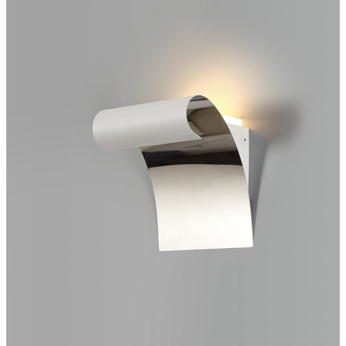 Evershot Sand White and Polished Chrome LED Wall Light 8W 3000K 560lm