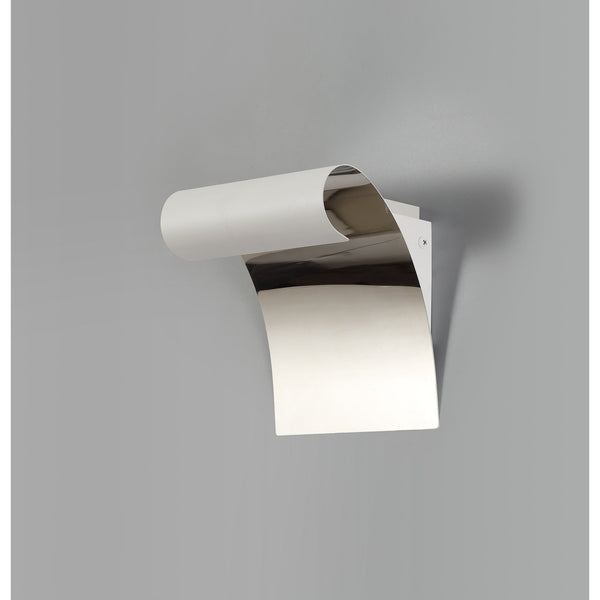 Evershot Sand White and Polished Chrome LED Wall Light 8W 3000K 560lm