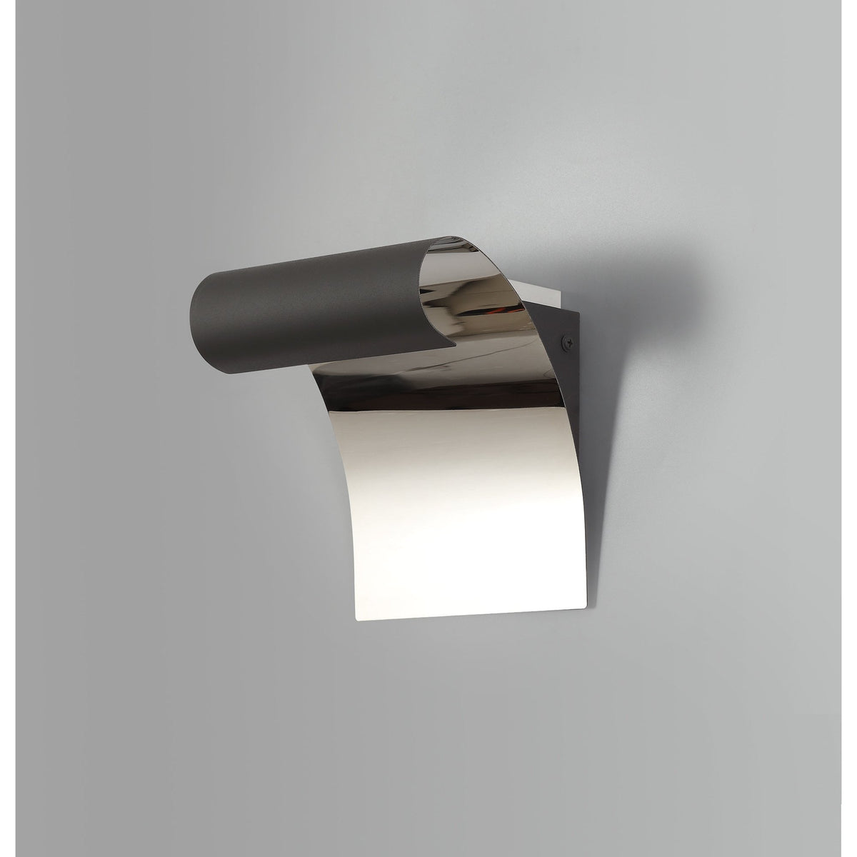 Evershot Sand Anthracite and Polished Chrome LED Wall Light 8W 3000K 560lm