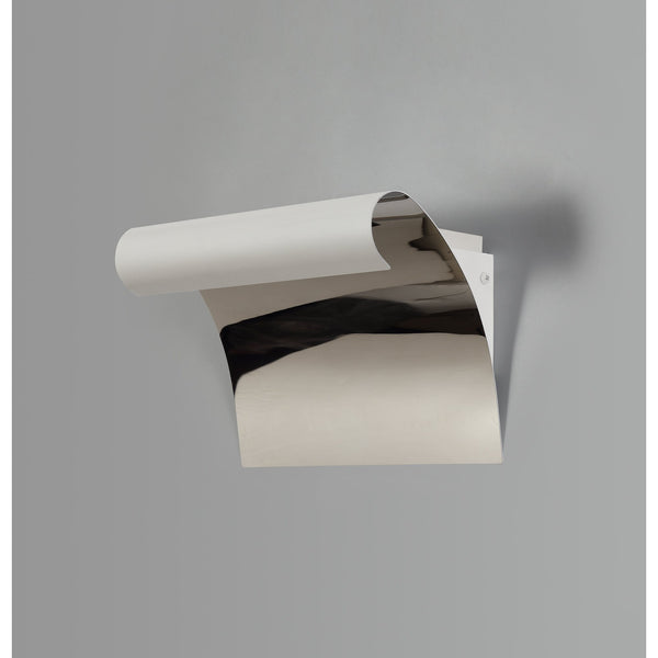 Evershot Sand White and Polished Chrome LED Wall Light 3000K 840lm 12W