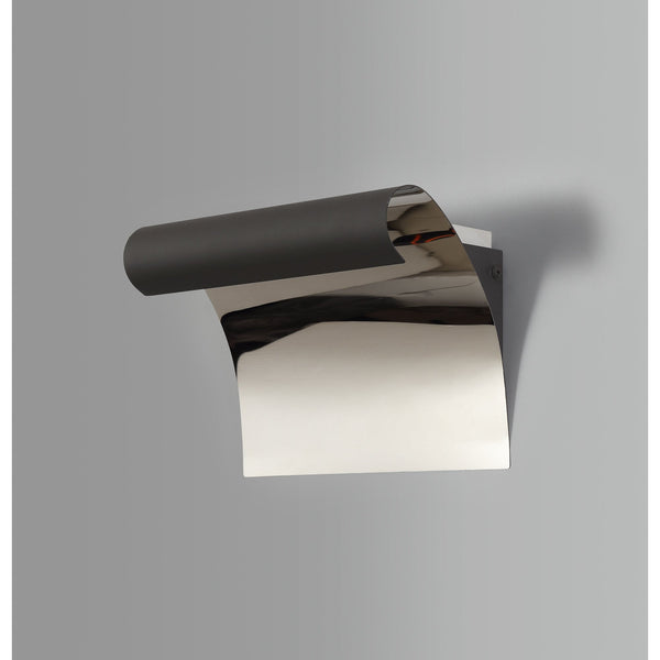 Evershot Sand Anthracite and Polished Chrome LED Wall Light 3000K 840lm 12W