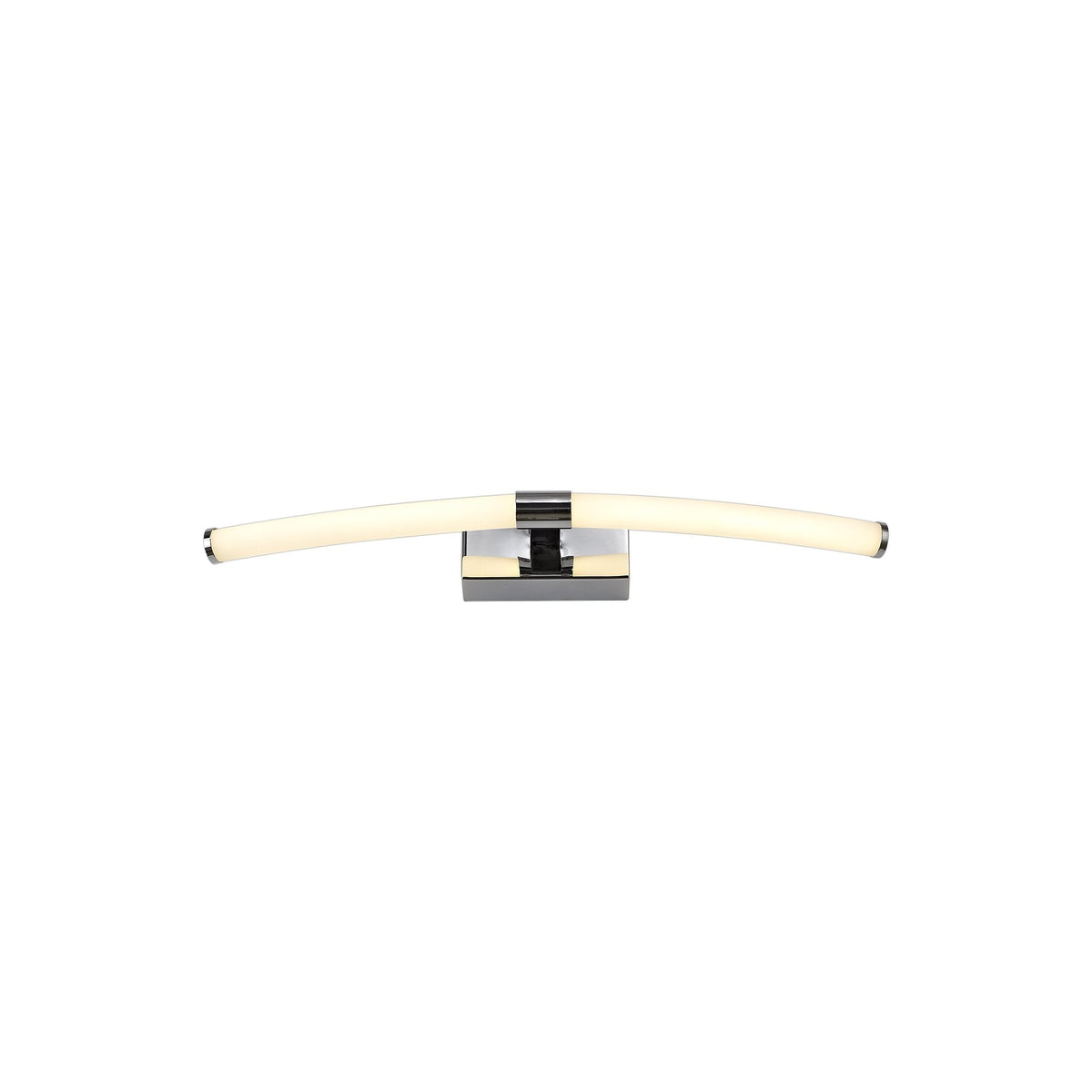 Ashcombe Small Polished Chrome IP44 LED Wall Light 3000K 560lm 8w
